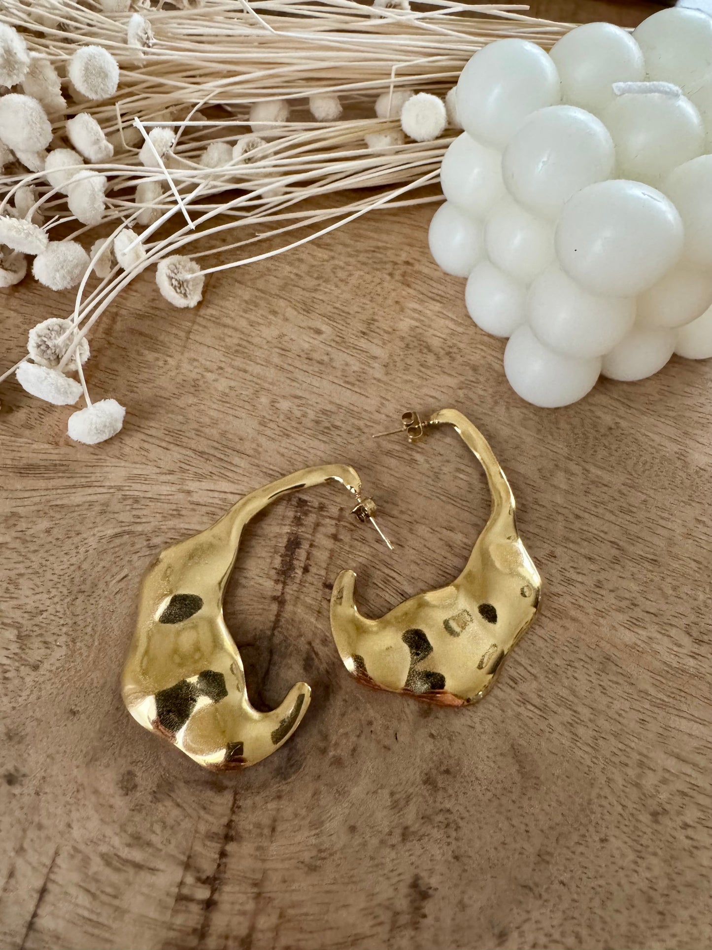 Boucles Pendantes Martelées