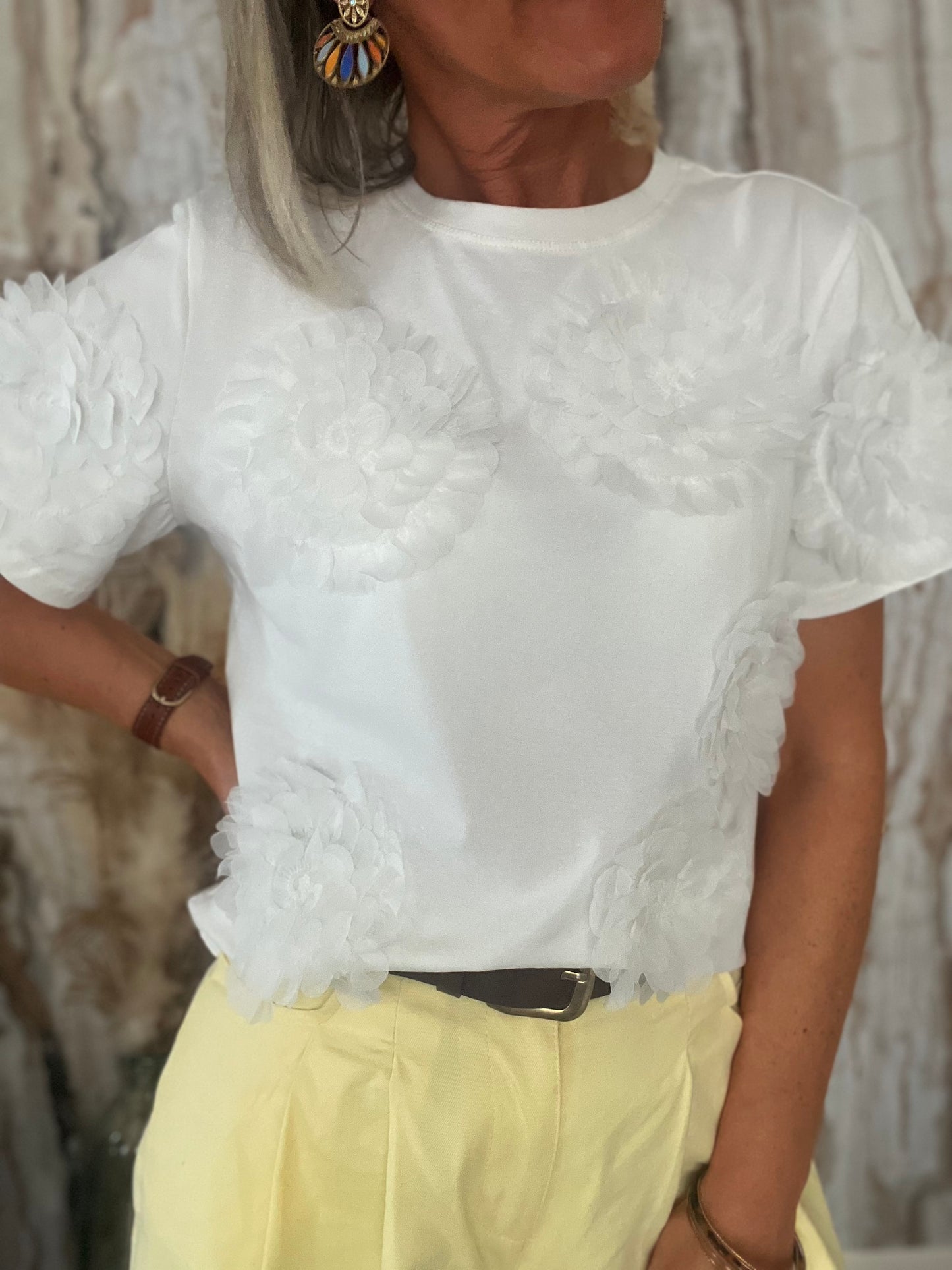 T-shirt Fleurs
