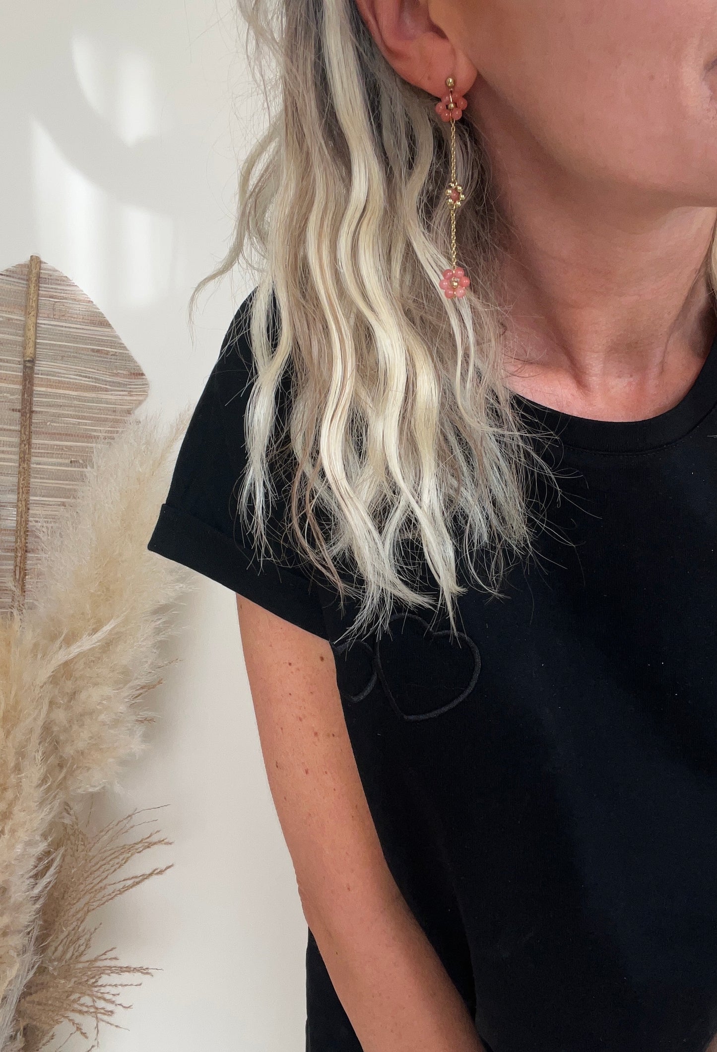 Boucles Pendantes Fleurs