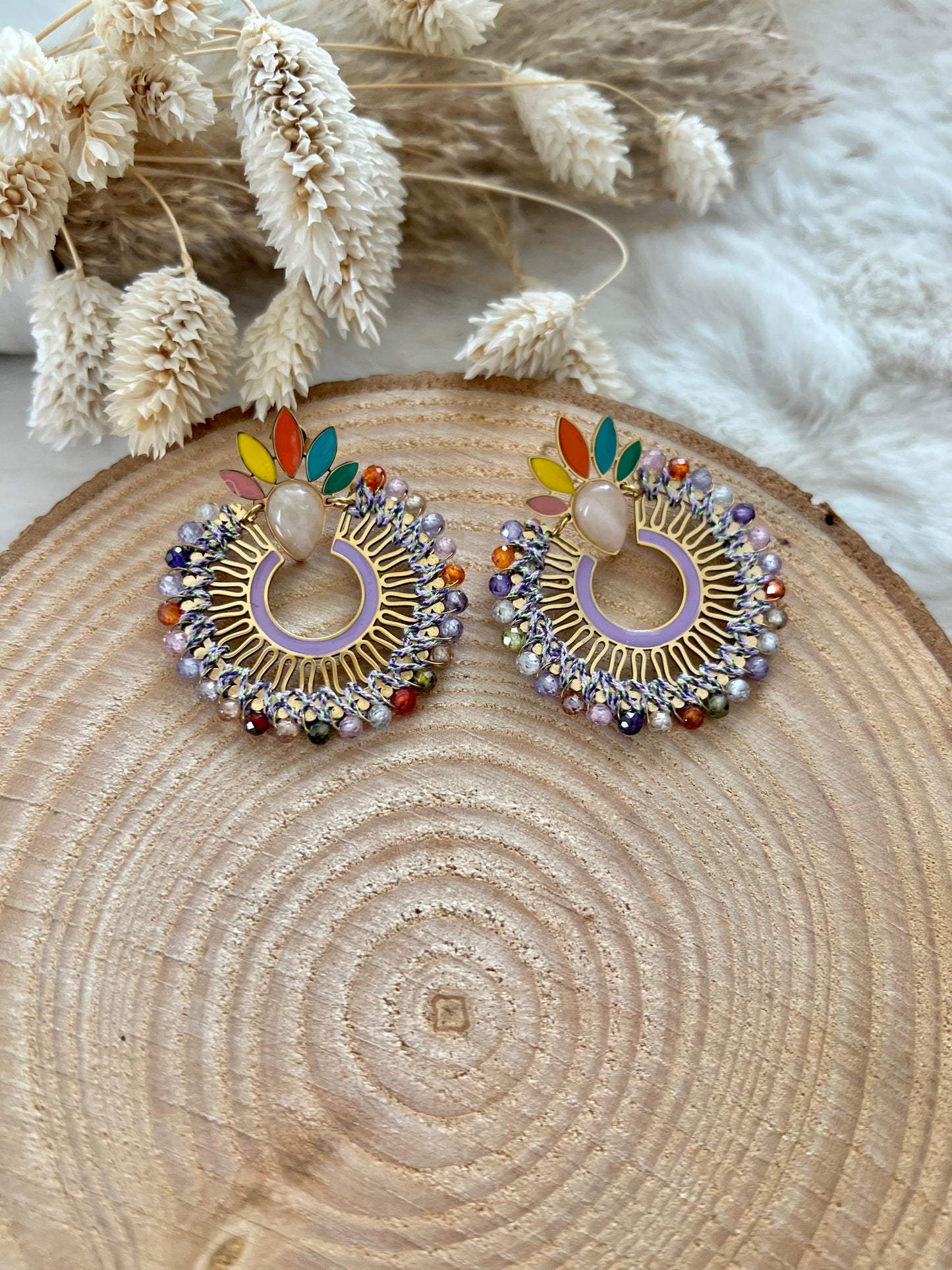 Boucles Rondes Perles