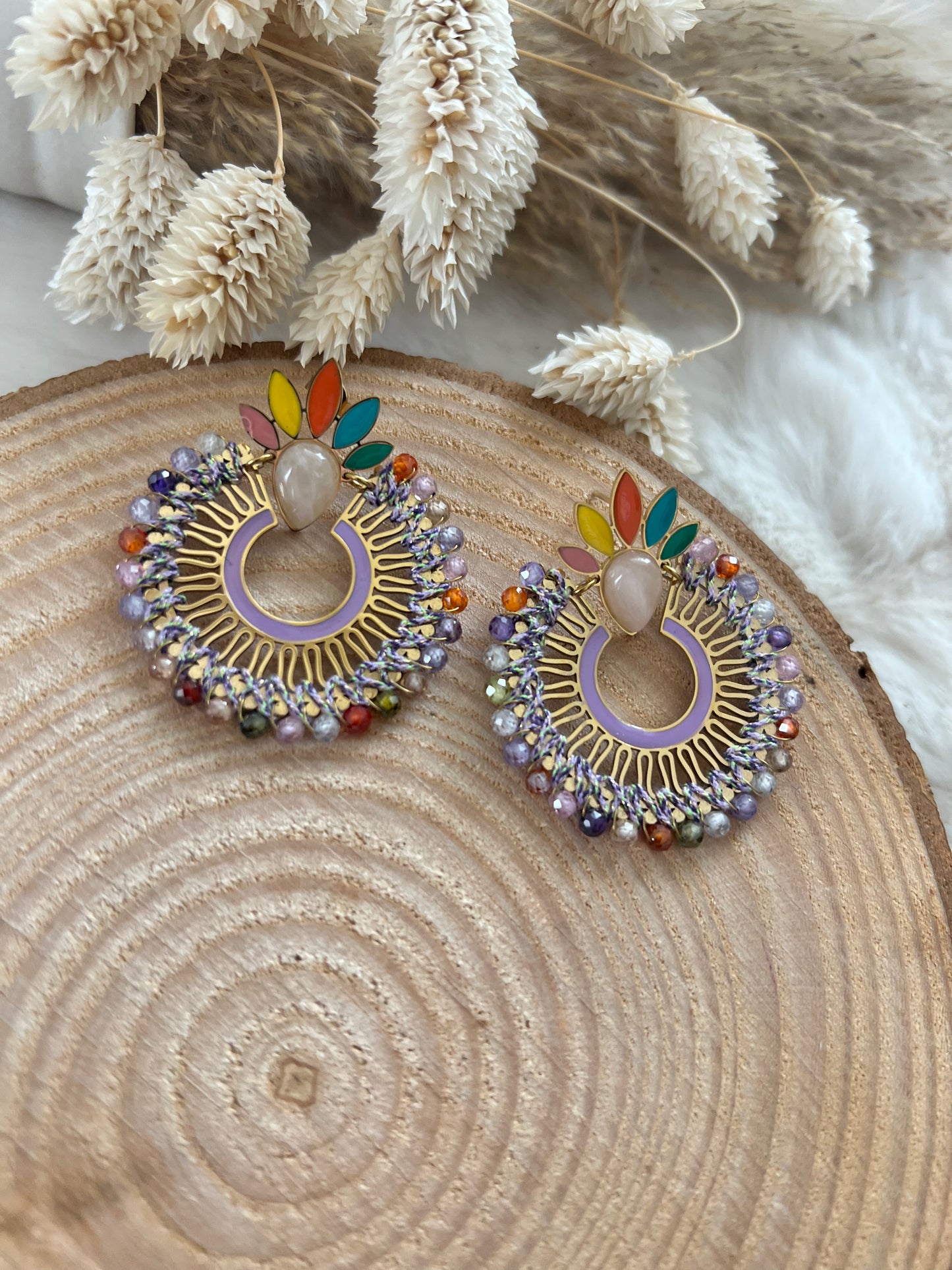 Boucles Rondes Perles