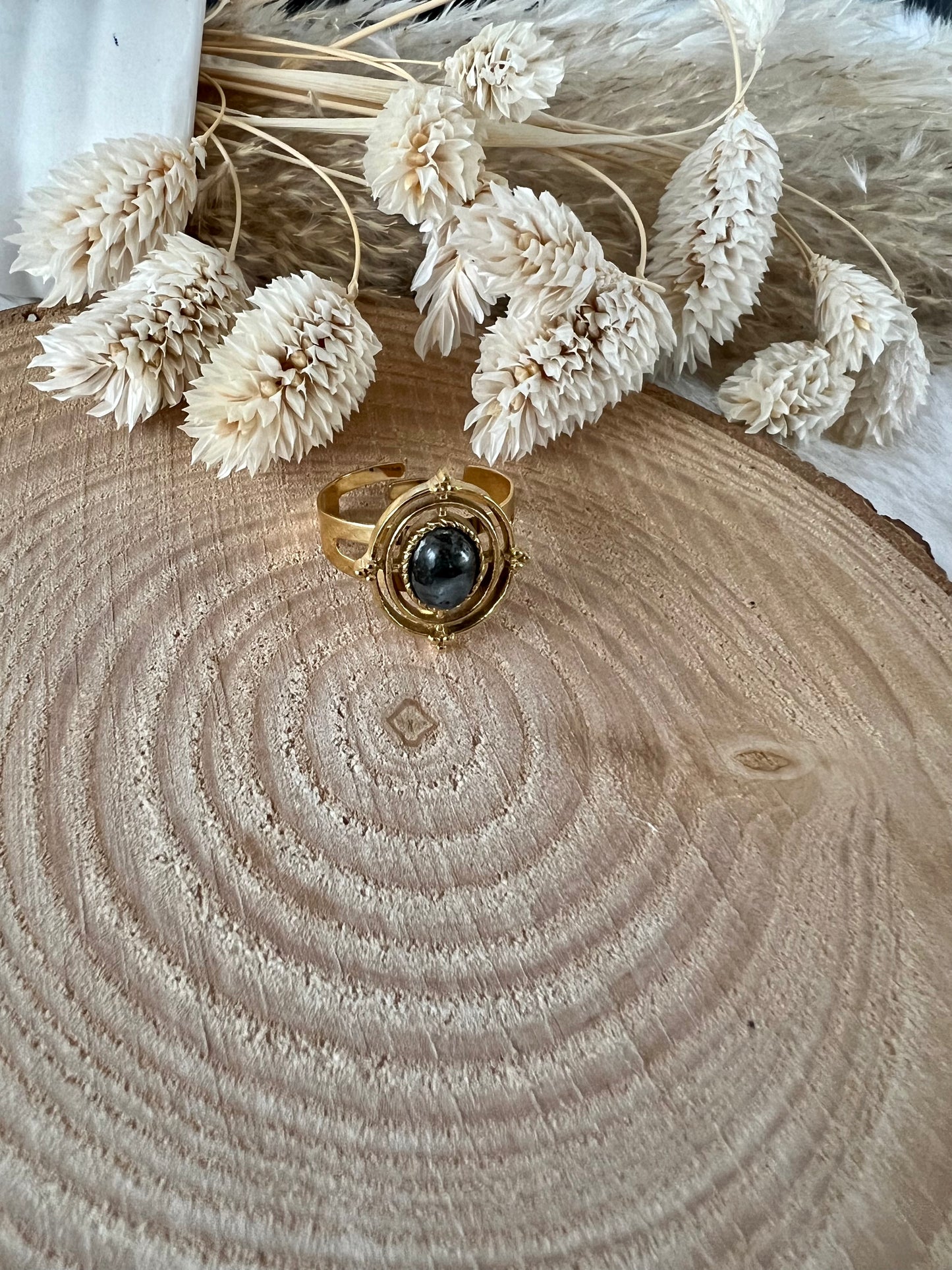 Bague Ovale Quartz Rutile