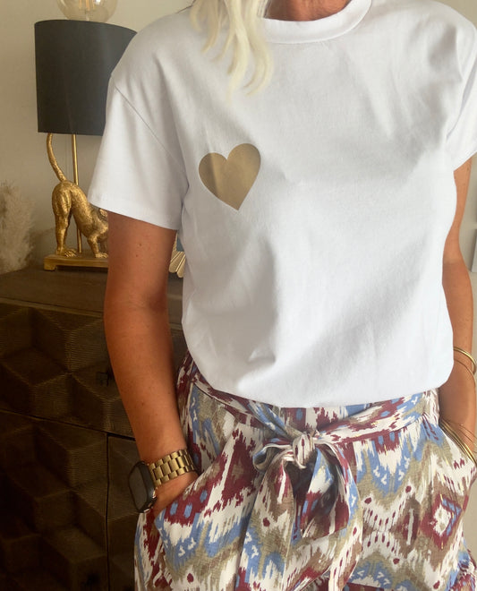 T-shirt Coeur