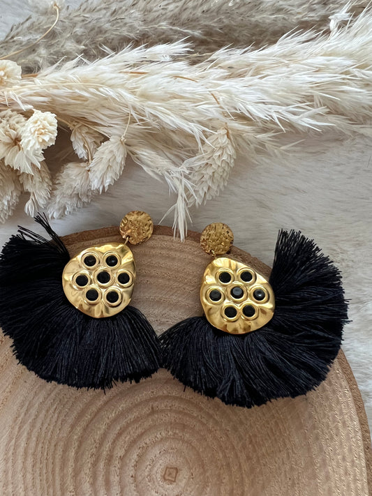 Boucles Pompons