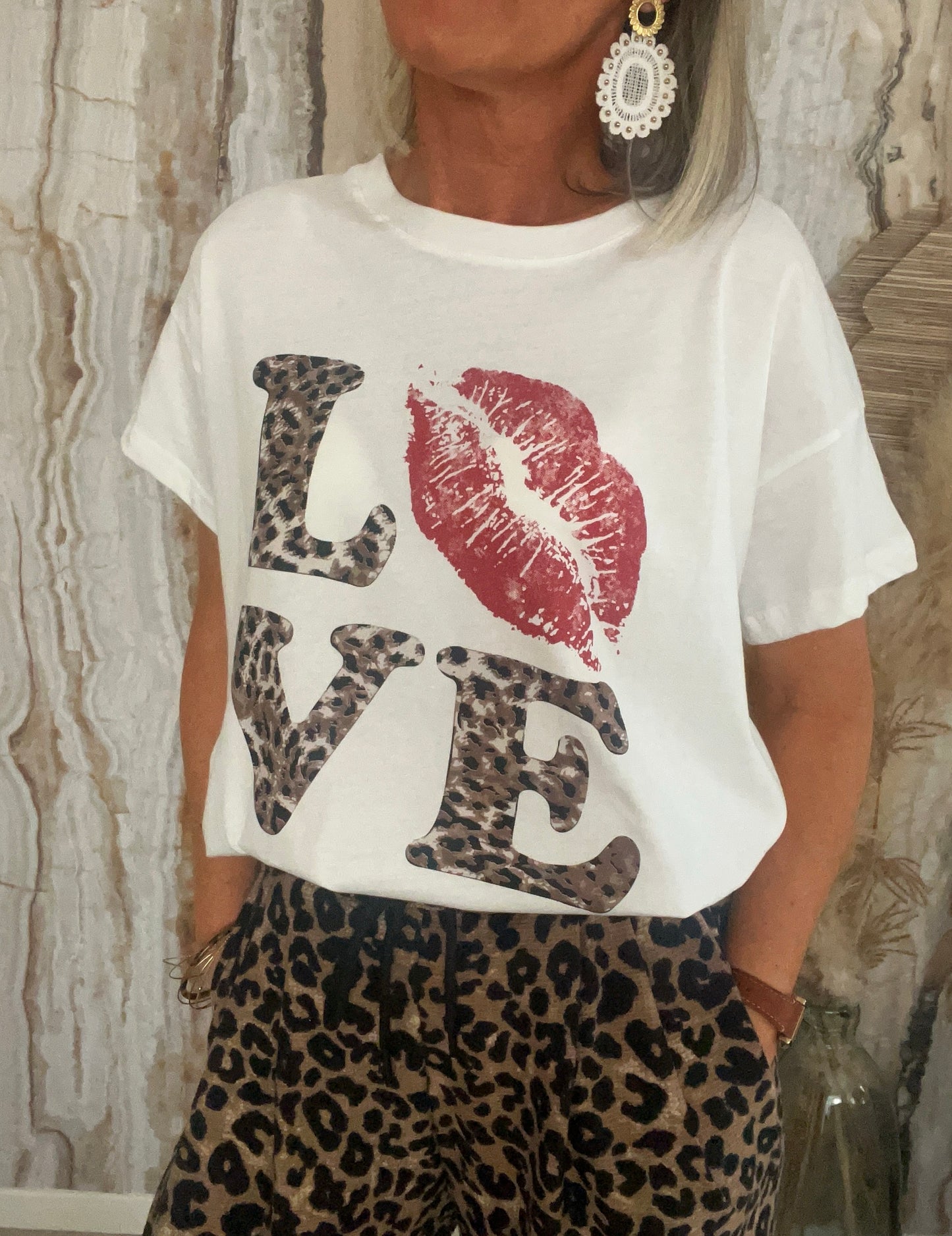 T-shirt Love Bouche