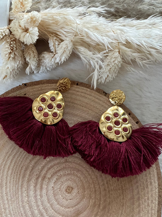 Boucles Pompons