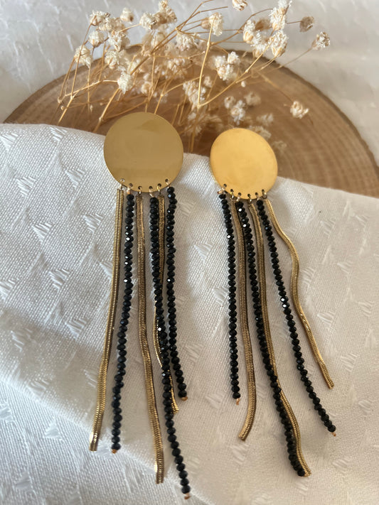 Boucles Pendantes Perlées