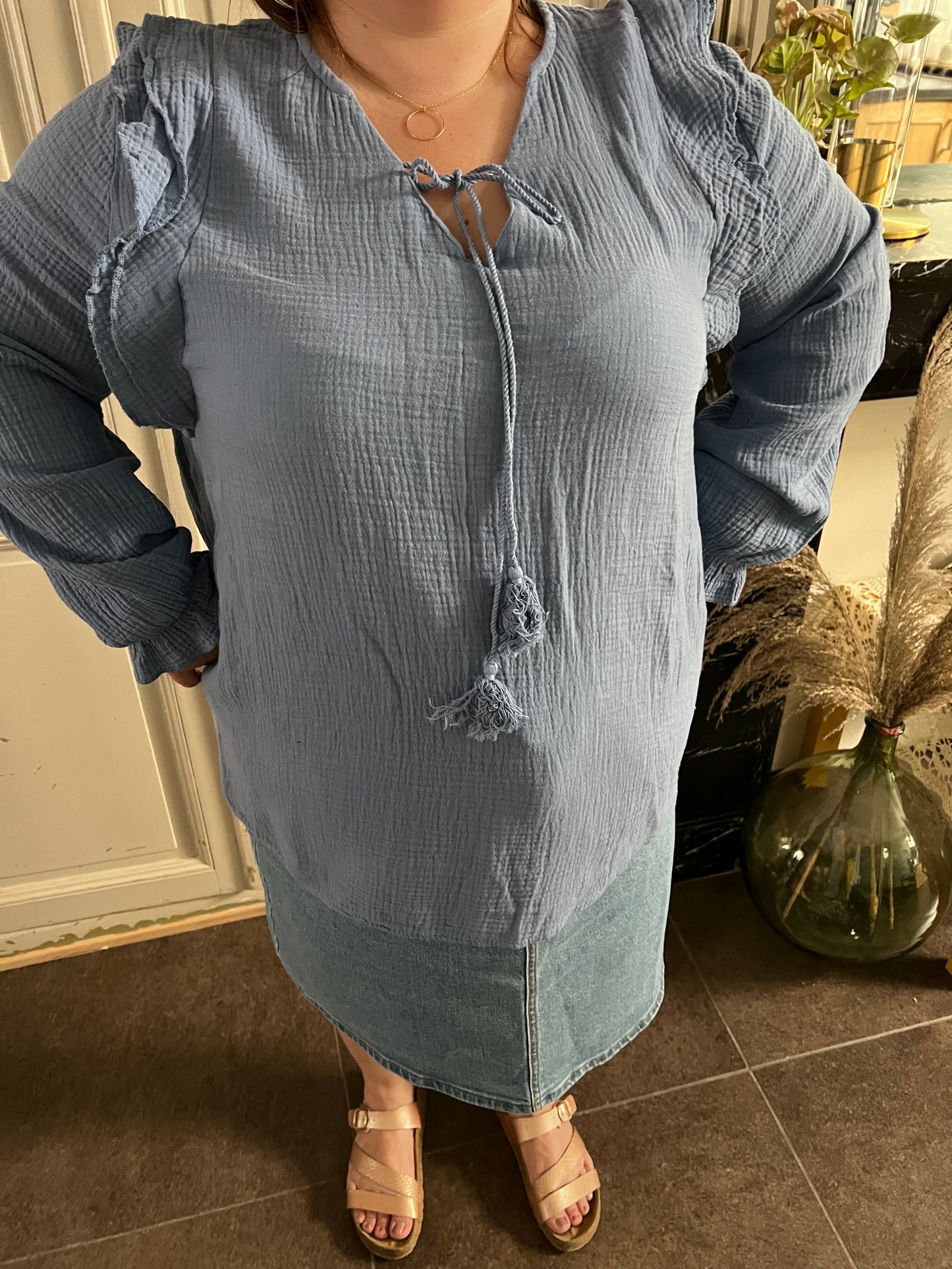 Blouse Bleue